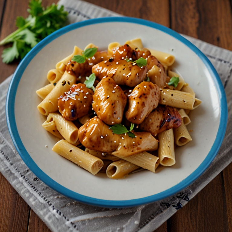 Leonardo_Lightning_XL_Sweet_Honey_Garlic_Chicken_Pasta_0